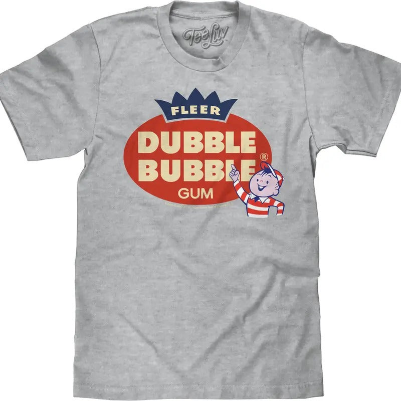 Fleer Dubble Bubble Gum T-Shirt - Athletic Gray Heather Hoodie, Sweatshirt | HypeDripTees.com