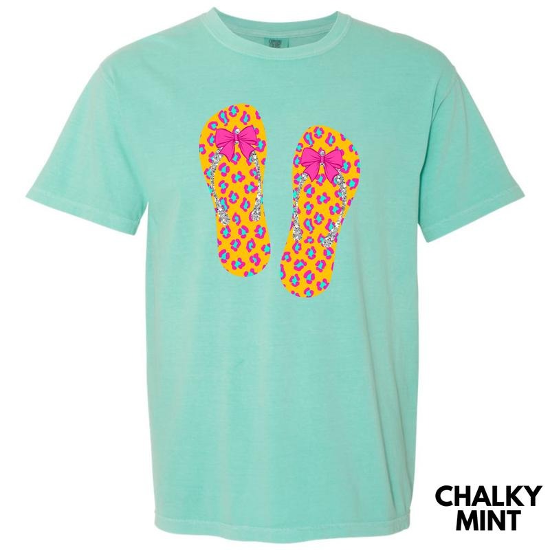 Flip Flop Cheetah Summer Comfort Colors T-Shirt 'NLB' Hoodie, Sweatshirt | HypeDripTees.com