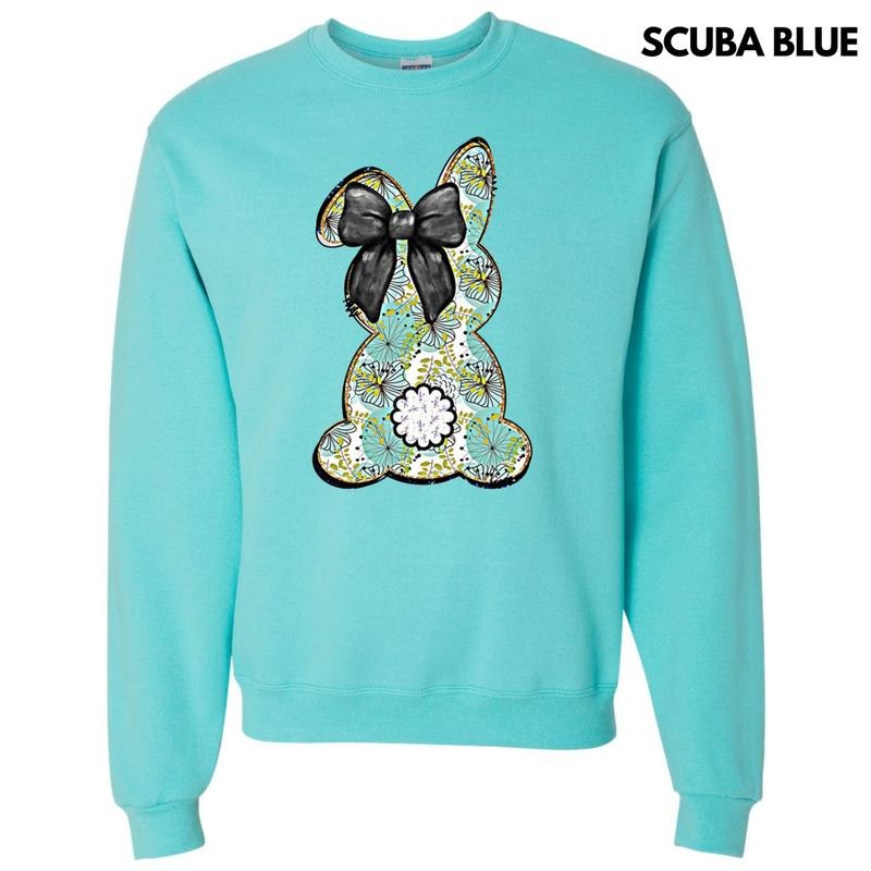Floral Boho Bunny Sweatshirt T-Shirts, Hoodie | HypeDripTees.com