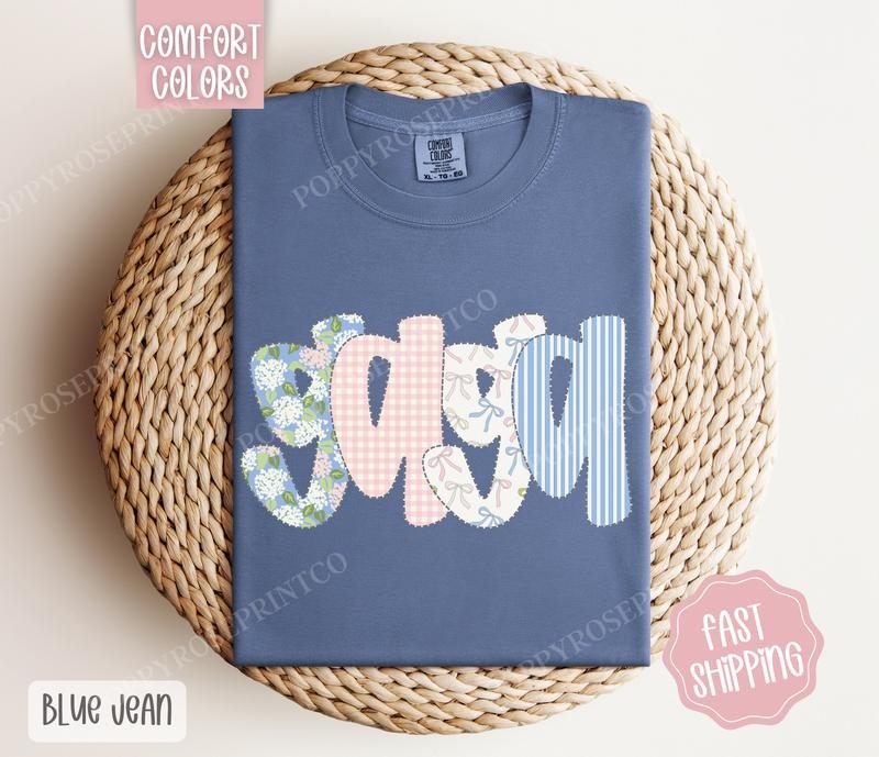 Floral Ga Ga Comfort Colors Shirt, Cute Spring Grandma Tshirt, Trendy Coquette Tee Hoodie, Sweatshirt | HypeDripTees.com