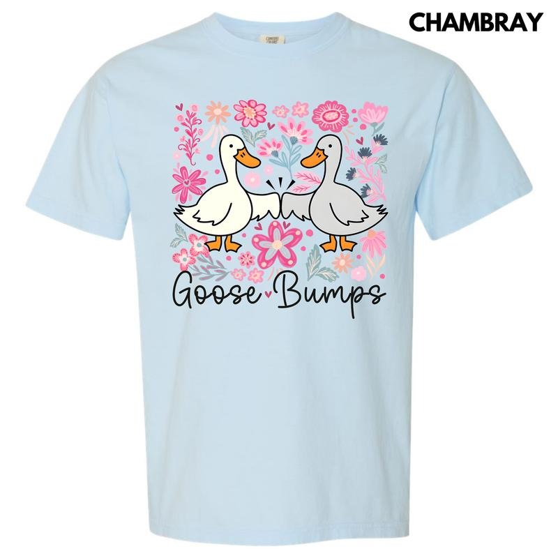 Floral Goose Bumps Comfort Colors T-Shirt 'NLB' Hoodie, Sweatshirt | HypeDripTees.com
