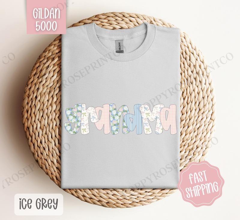 Floral Grandma Gildan Shirt, Cute Spring Grandma Tshirt, Coquette Grandmother Tee Hoodie, Sweatshirt | HypeDripTees.com