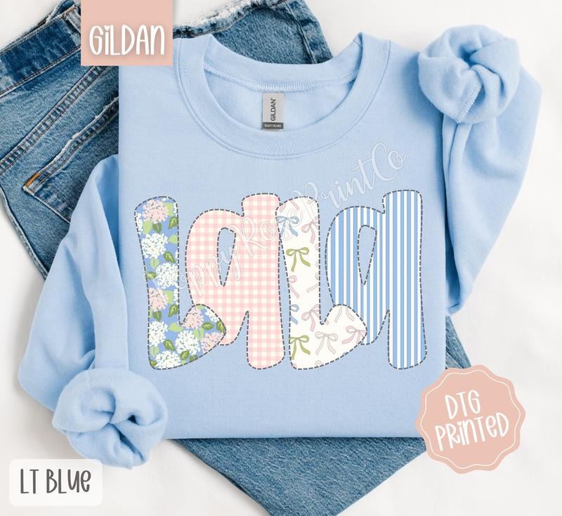 Floral Lala Cute Grandma Coquette T-Shirts, Hoodie, Sweatshirt