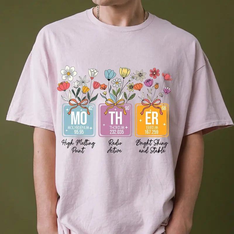 Floral Mother T-shirt, Mother's Day Shirt, Mother Elements Sweatshirt, Mothers Day Gift Hoodie | HypeDripTees.com