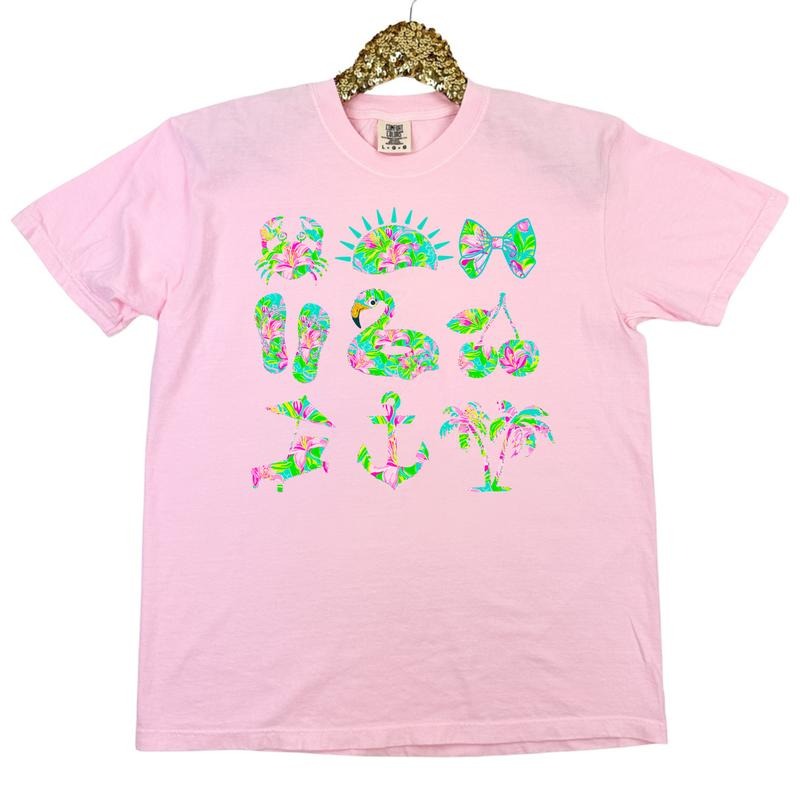 Floral Spring Time Collage Coquette Comfort Colors T-Shirt 'NLB' Hoodie, Sweatshirt | HypeDripTees.com