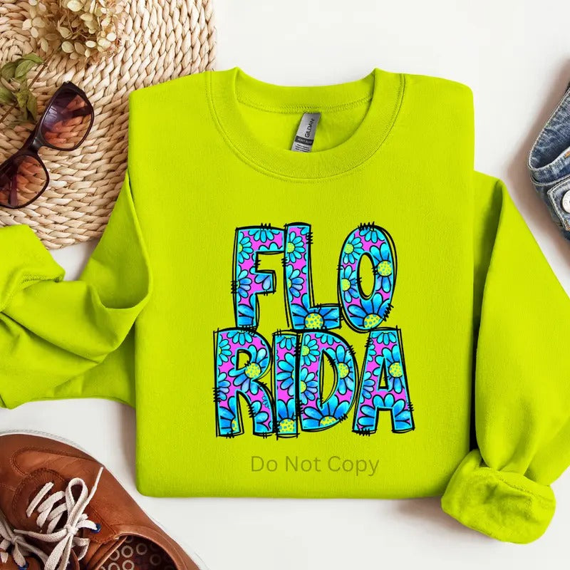 Florida DTF Transfer ONLY - This is NOT a T Shirt Hoodie, Sweatshirt | HypeDripTees.com