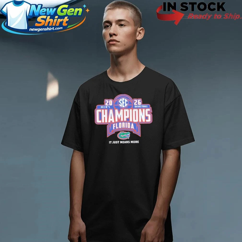 Florida Gators 2026 SEC Men’s Basketball Regular Season Champions Locker Room Shirt