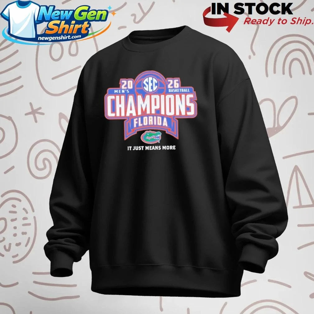 Florida Gators 2026 SEC Men’s Basketball Regular Season Champions Locker Room Shirt