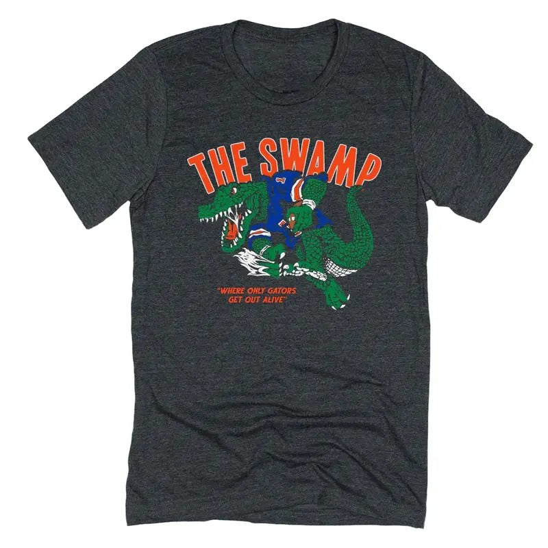 Florida Gators The Swamp Retro Tee - Trending Vintage Graphic T-Shirt with Advanced Digital Printing Technology Hoodie,...