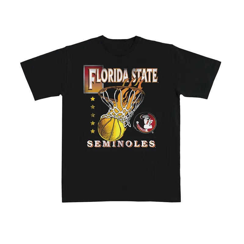 Florida State Hoops Vault Heavy Tee, NCAA Shirt, Vintage Football Shirt, Sport Tee, Graphic Shirt For Men, For Women...