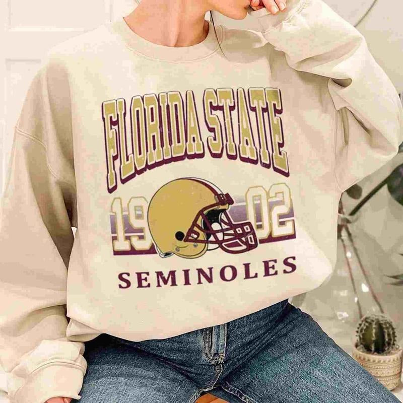 Florida State Seminoles Retro Helmet University College NCAA Football T-Shirt Unisex Sweatshirt Hoodie | HypeDripTees.com