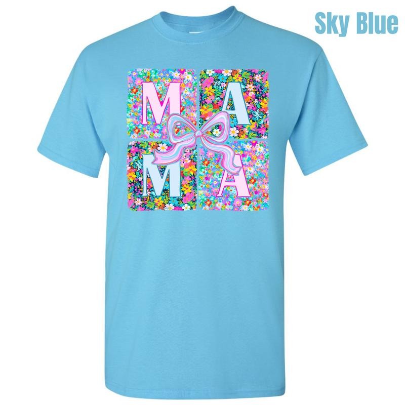 Flower Block Mama Gildan Short Sleeve T-Shirt 'NLB' Hoodie, Sweatshirt | HypeDripTees.com