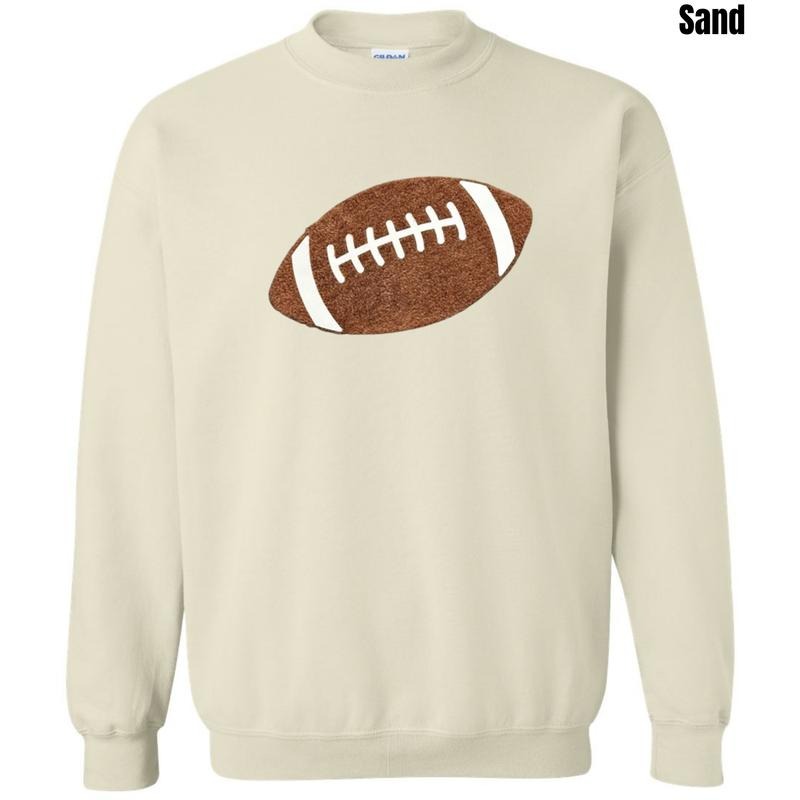Fluffy Football Patch Sweatshirt T-Shirts, Hoodie | HypeDripTees.com