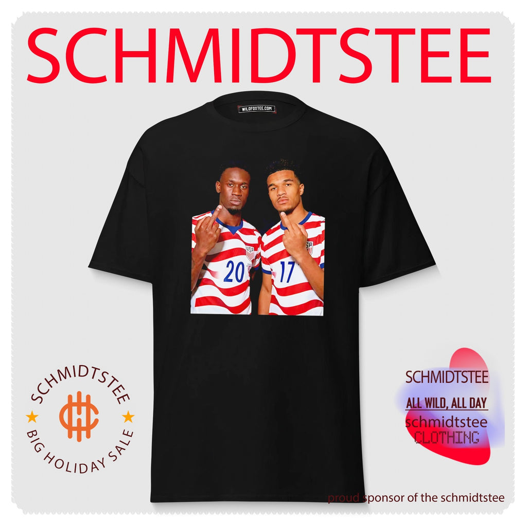 Folarin Balogun and Malik Tillman USMNT middle finger shirt
