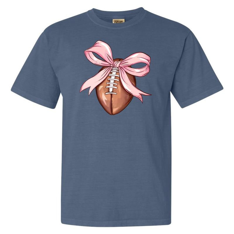 Football Coquette Comfort Colors T-Shirt 'NLB' Hoodie, Sweatshirt | HypeDripTees.com