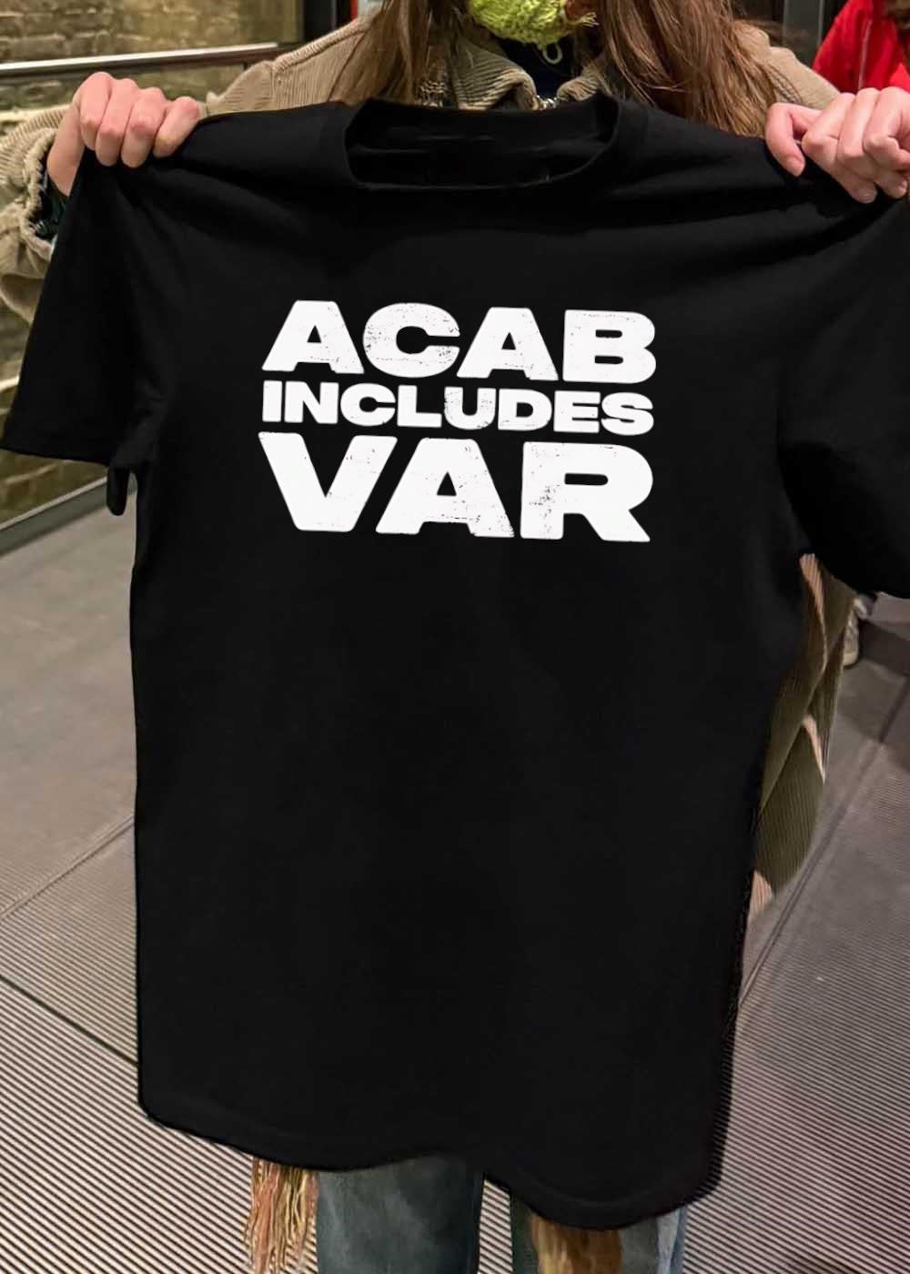 Football Fan Apparel’ ACAB Includes VAR Soccer T-Shirt