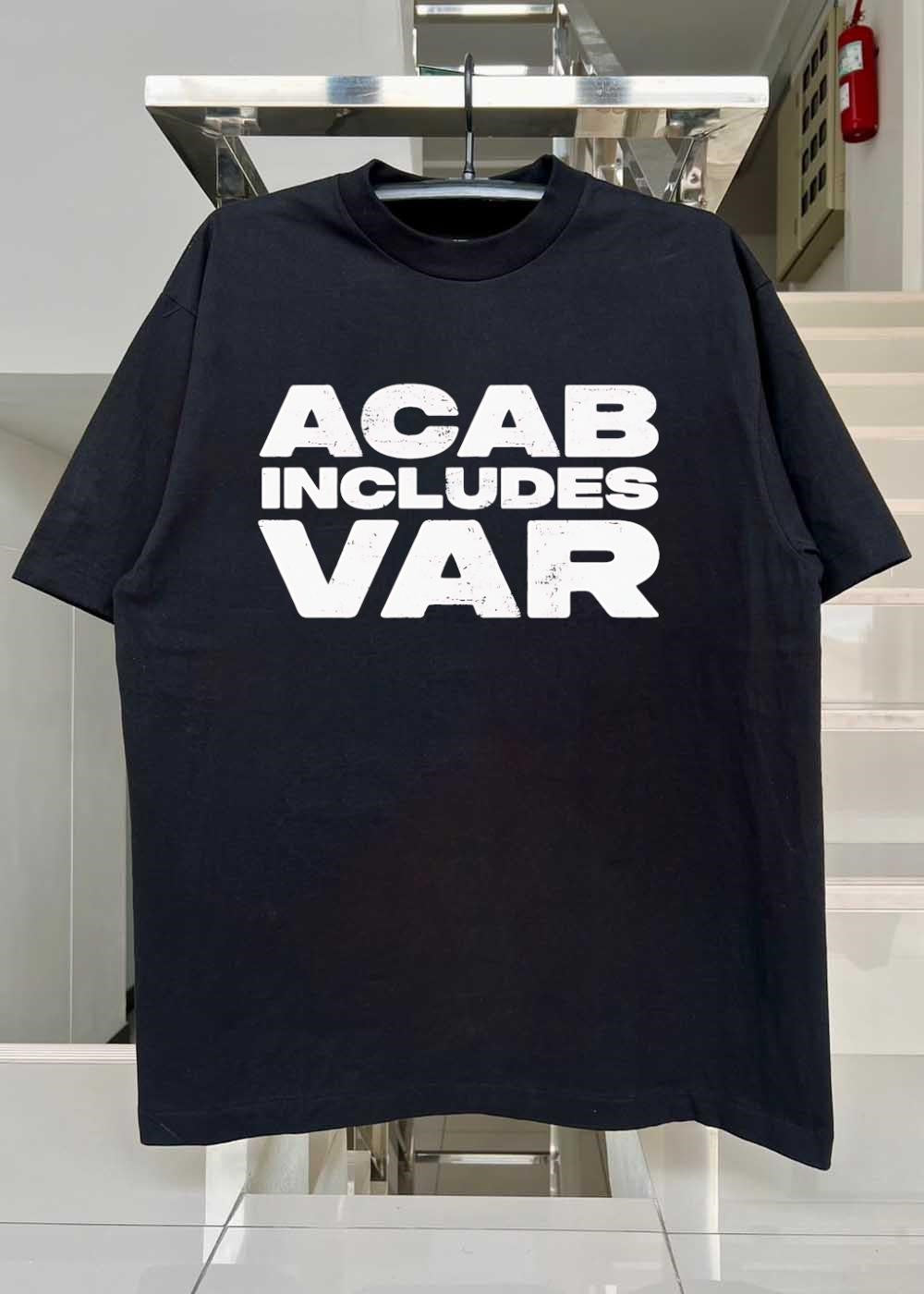 Football Fan Apparel’ ACAB Includes VAR Soccer T-Shirt