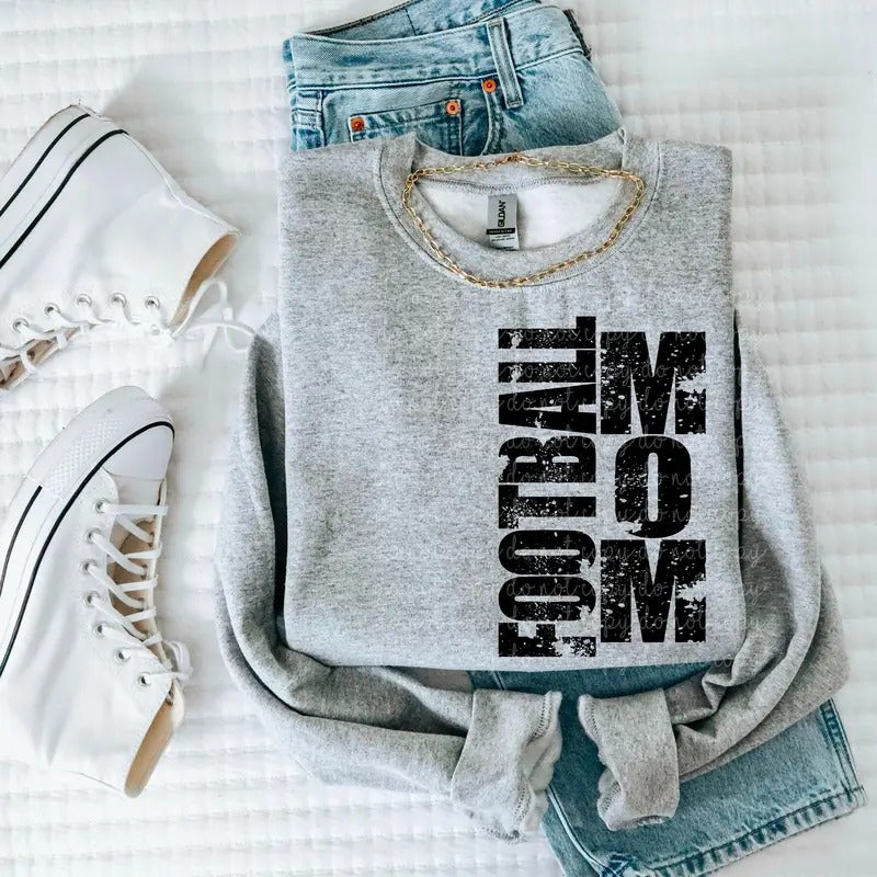 Football Mom DTF Transfers - THIS IS NOT A SHIRT Hoodie, Sweatshirt | HypeDripTees.com