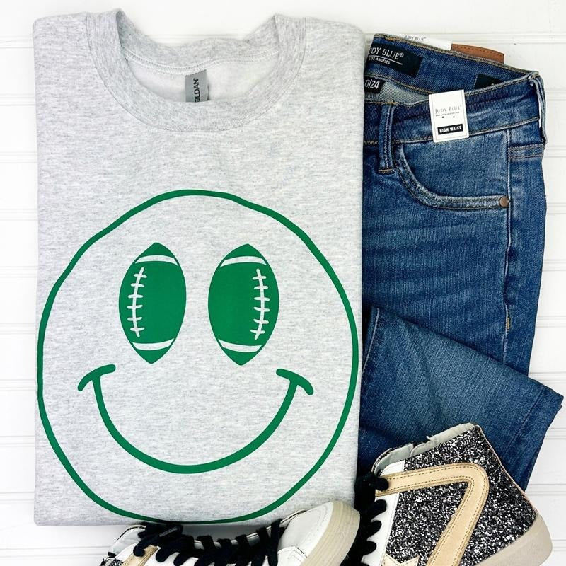 Football Smiles Gildan Sweatshirt T-Shirts, Hoodie | HypeDripTees.com