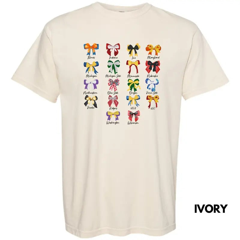 Football Team Bows Comfort Colors T-Shirt 'NLB' Hoodie, Sweatshirt | HypeDripTees.com