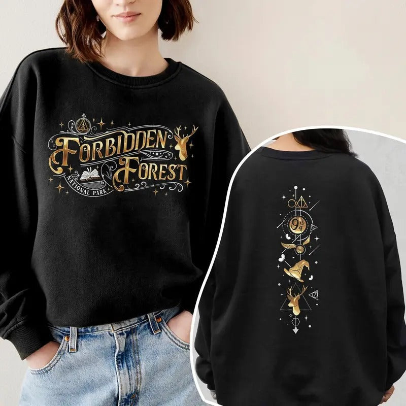 Forbidden Forest Wizard Shirt, National Park Wizard Shirts, Wizarding World Tee, HP Inspired T Shirt, HP Bookish Gift for...