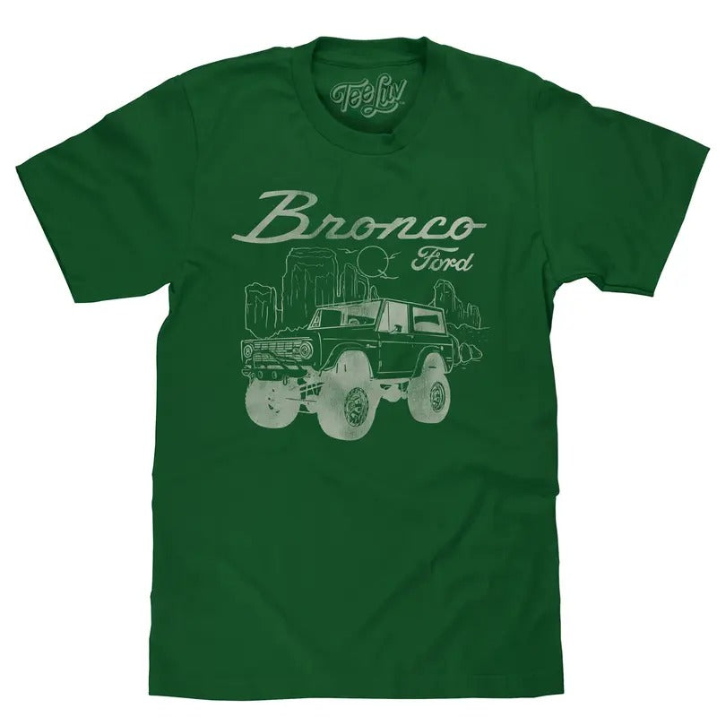 Ford Bronco T-Shirt - Forest Green Hoodie, Sweatshirt | HypeDripTees.com