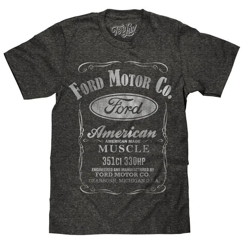 Ford Motor Co. American Made Muscle T-Shirt - Gray Hoodie, Sweatshirt | HypeDripTees.com