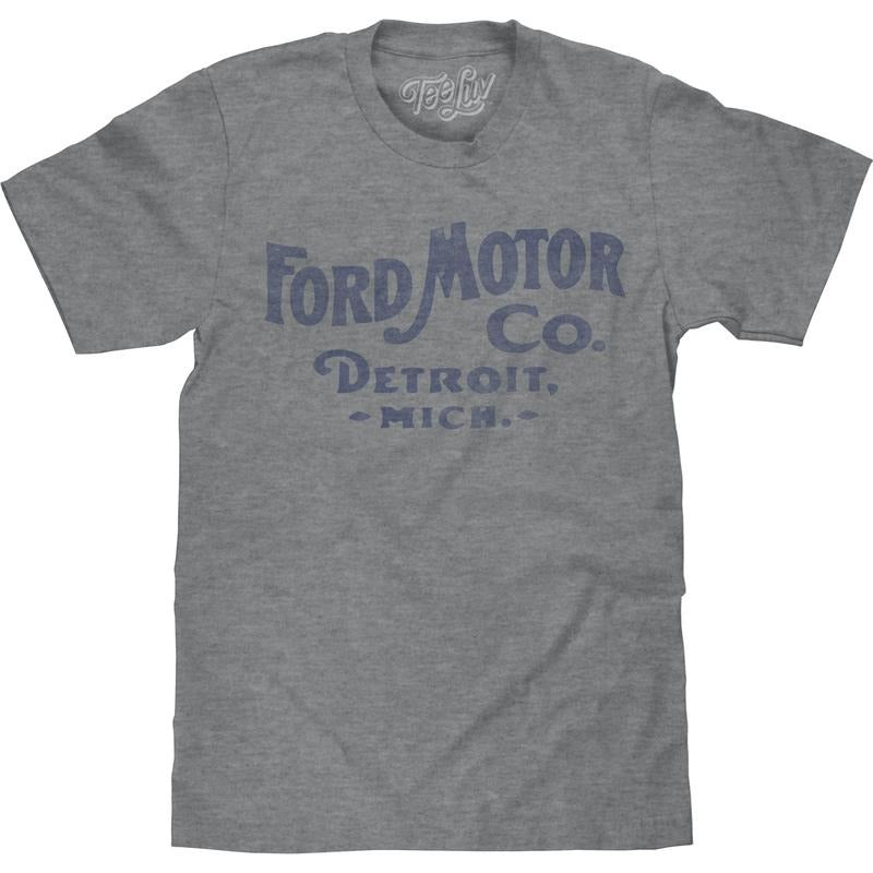 Ford Motor Company Detroit Michigan Big and Tall T-Shirt - Gray graphic tee Hoodie, Sweatshirt | HypeDripTees.com