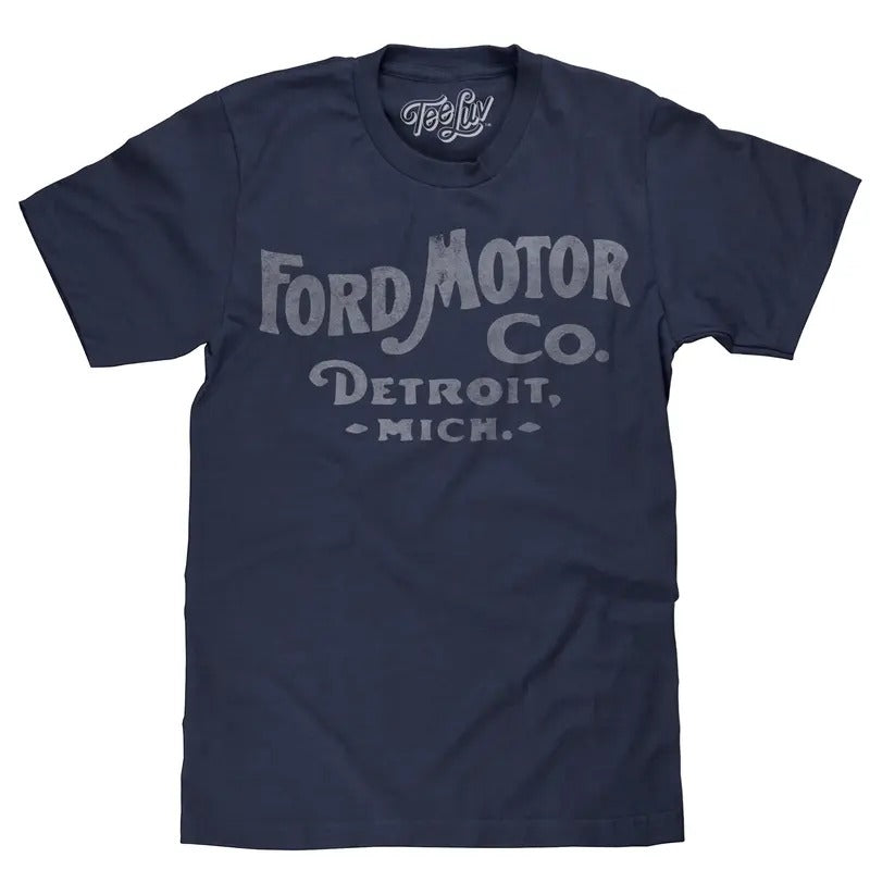 Ford Motor Company Detroit Michigan T-Shirt - Navy Hoodie, Sweatshirt | HypeDripTees.com