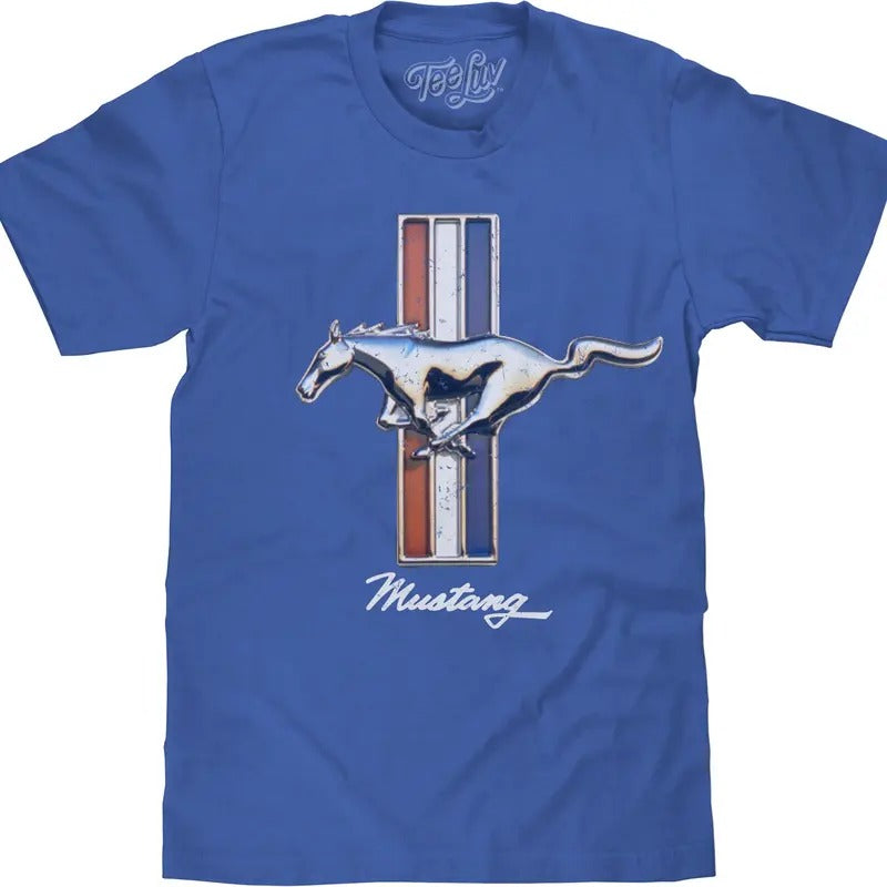 Ford Mustang Big and Tall T-Shirt - Blue Hoodie, Sweatshirt | HypeDripTees.com
