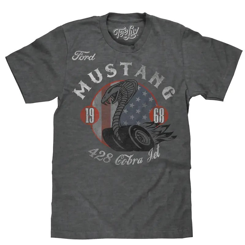 Ford Mustang Cobra T-Shirt - Gray Hoodie, Sweatshirt | HypeDripTees.com
