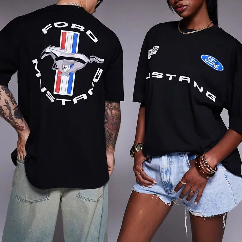 Ford Mustang T-shirt Hoodie Sweatshirt, Unisex, Menswear, Street Racing Shirt, Car Hoodie, Boyfriend Gift | HypeDripTees.com