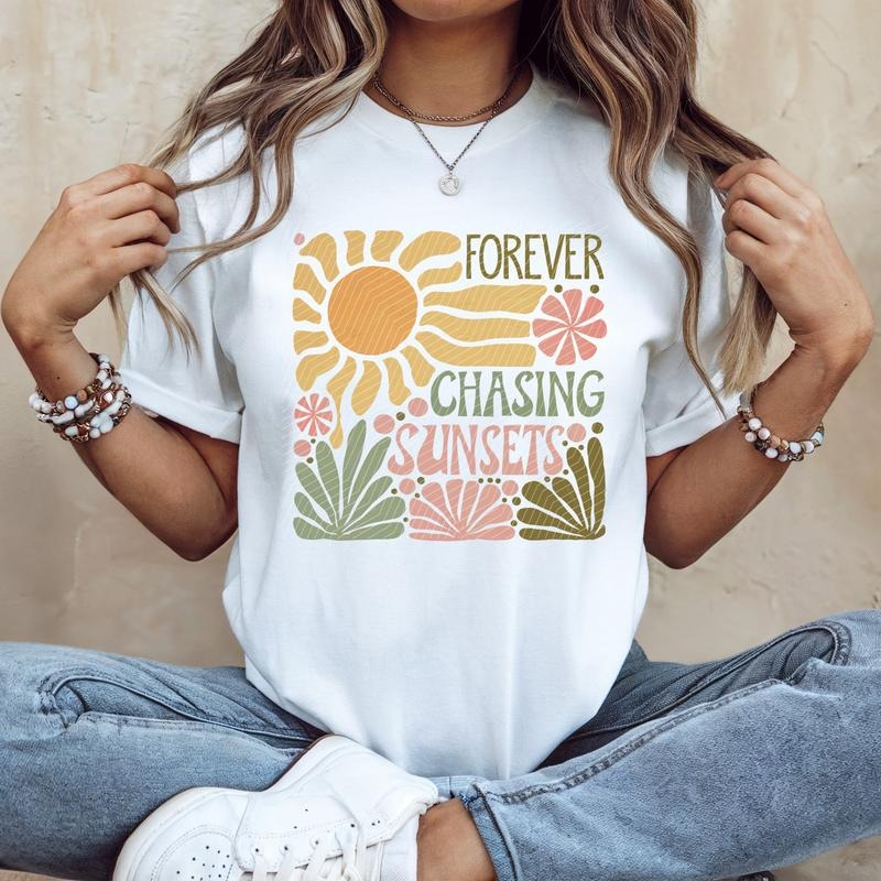 Forever Chasing Sunsets DTF Transfers - THIS IS NOT A SHIRT Hoodie, Sweatshirt | HypeDripTees.com