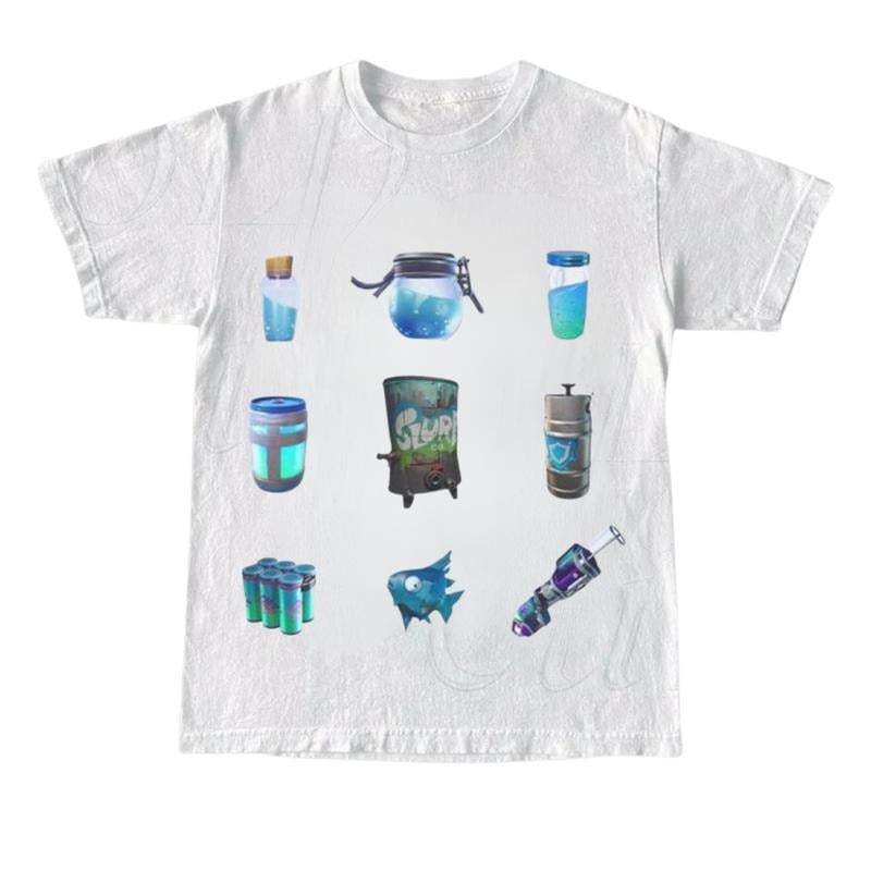Fortnite Shield Tee, Fortnite Shirt Graphic Tee Trendy Tee Funny, Printed On Gildan Heavy Cotton, Gift Idea Gift For Man...
