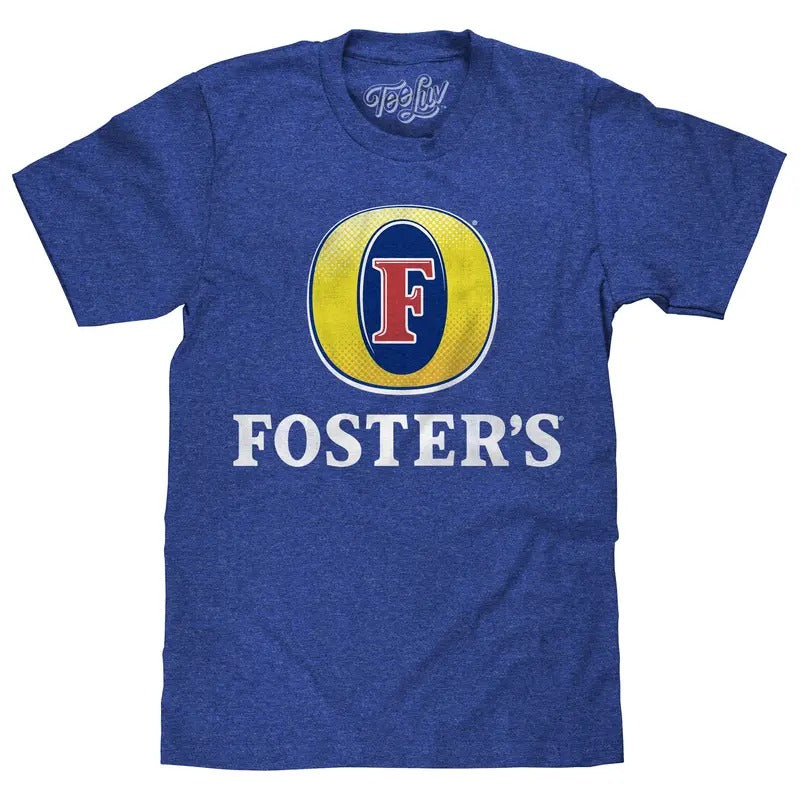 Foster's Logo T-Shirt - Blue Hoodie, Sweatshirt | HypeDripTees.com