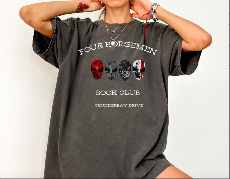 Four Horsemen T- Shirt, Booktok Shirt, Dark Romance Shirt, Devil's Night Sweatshirt, Book Club Shirt Hoodie