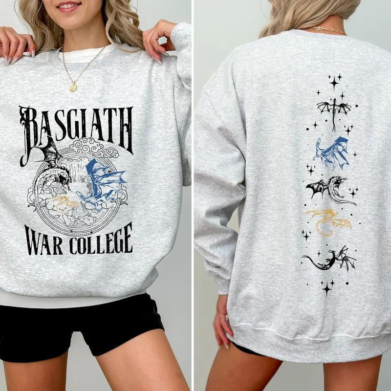 Fourth Wing Double Sided Basgiath War College Fourth Wing Shirt Dragon Rider Shirt Bookish Shirt Empyrean Seriesstyle{N002}2 T-Shirts, Hoodie, Sweatshirt