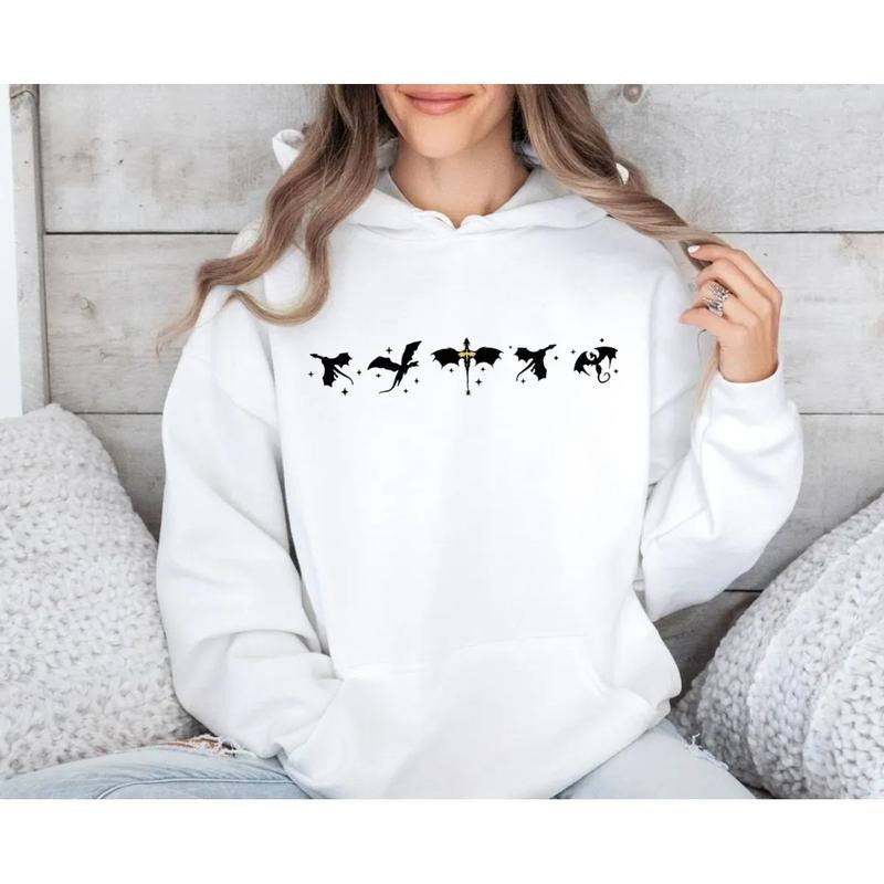 Fourth Wing Shirt, Basgiath War College T Shirt, Violet Sorrengail, Bookish Hoodie, Xaden Riorson, Gifts For Readers,...
