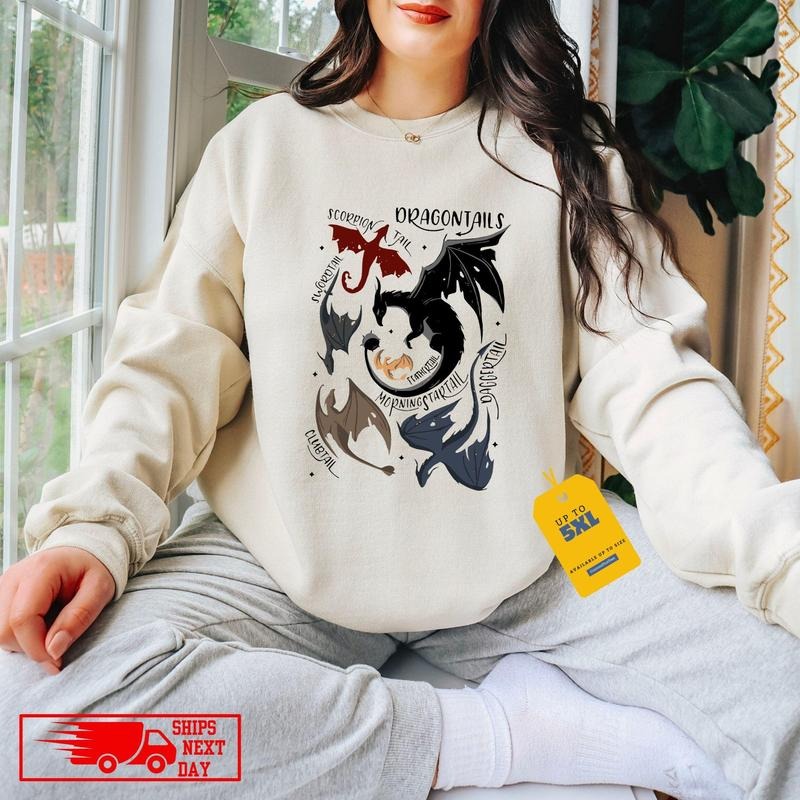 Fourth Wing Shirt, Violet Sorrengail, Bookish Sweatshirt, Fantasy Book Dragon, Basgiath War College Hoodie, Gifts For...