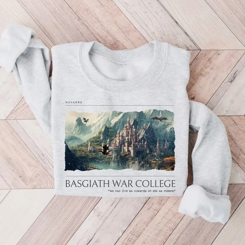 Fourth Wing Sweatshirt Basgiath War College Sweatshirt, Fourth Wing Merch, Fourth Wing Shirt, Fourth Wing Basgiath ...