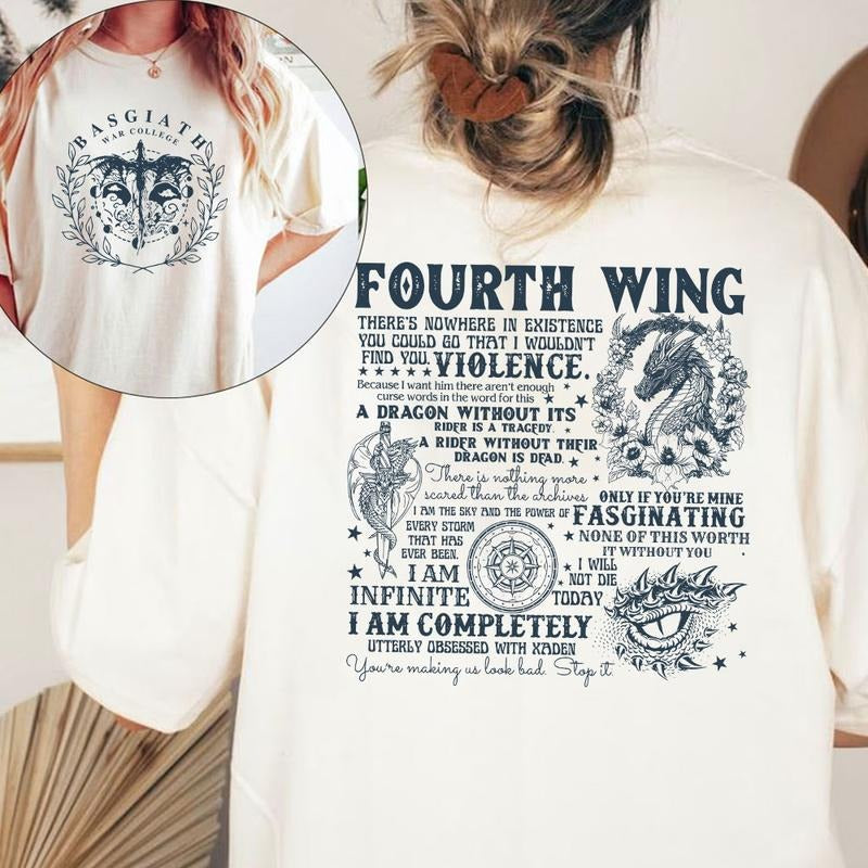 Fourth Wing Tv Show Sweatshirt T-Shirts, Hoodie | HypeDripTees.com