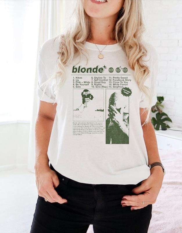 Fr*nk Blond Album unisex Tshirt, Frank Blond Inspired T shirt, Frank T-shirt Hoodie, Sweatshirt | HypeDripTees.com