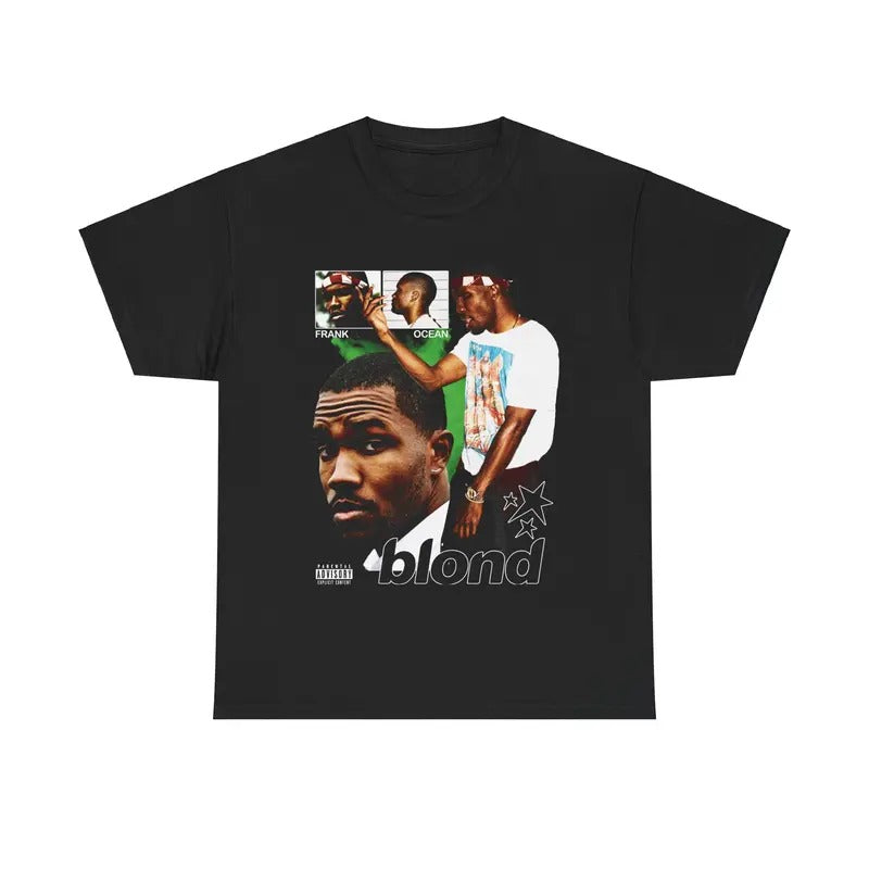 Frank Inspired Blond Vintage Graphic Tee Retro 90s RNB Styled Streetwear Shirt Cotton Menswear Top Tshirt Classic Casual...
