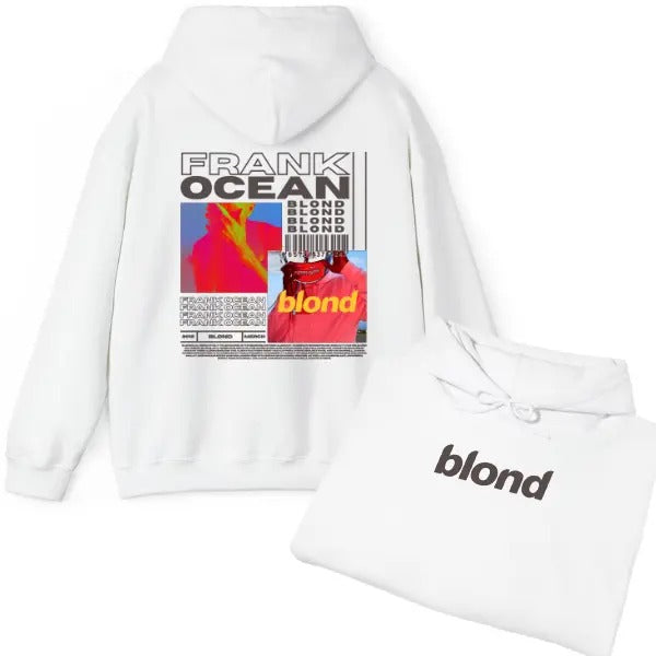 Frank Ocean BLOND Hoodie T-Shirt, Frank Ocean Blond Album Cover Hoodie, Vintage Style Hoodie, Blonded, Unisex Menswear...
