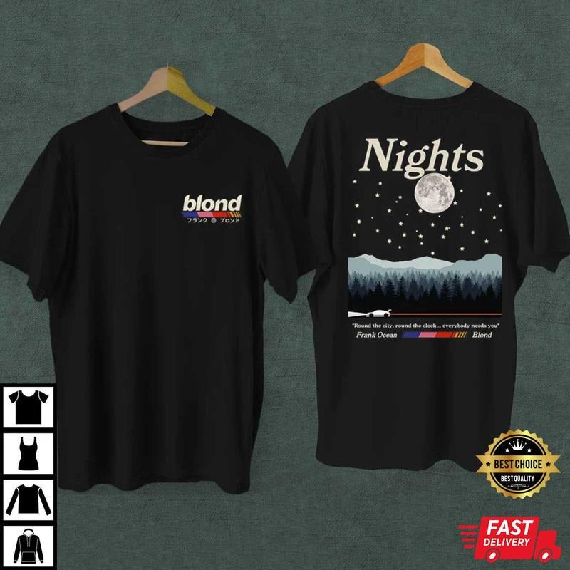 Frank Ocean Nights Tee, Frank Ocean Blond Shirt, Gift For Fan Hoodie, Sweatshirt | HypeDripTees.com