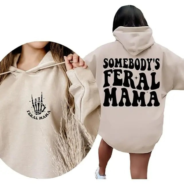Freal Mom Hoodie Casual Street Style Fleece Pullover Hooded Sweatshirt Tops Trendy for Women for Men, Perfect Gift T-Shirts