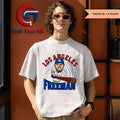 Freddie Freeman Los Angeles Dodgers basbeall 2025 swing caricature shirt