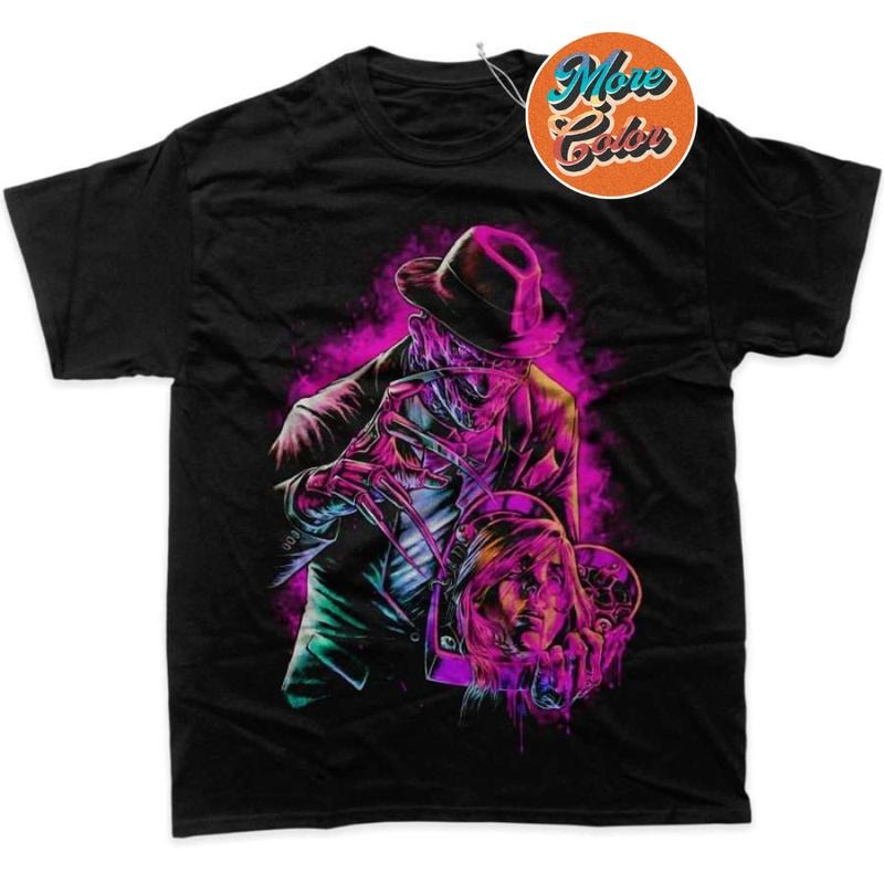 Freddy Krueger Shirt, A Nightmare On Elm Street Horror Shirts, Cotton Unisex T-shirt, Crew Neck, Size S- 3xl, Menswear...