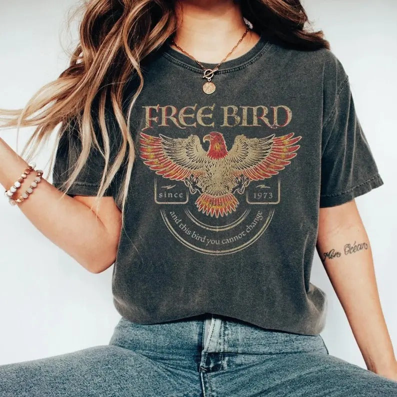 Free Bird Shirt, Old School Band Since 1973 Hoodie, Sweatshirt | HypeDripTees.com