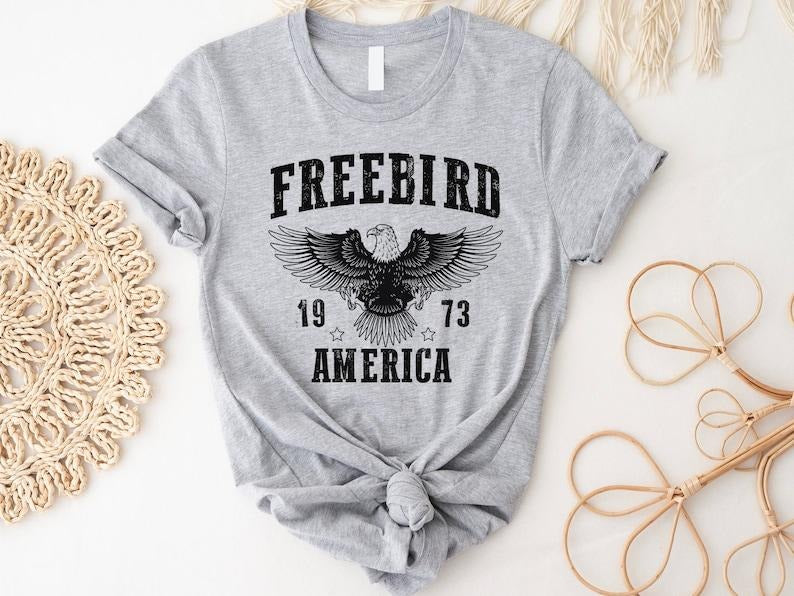 Free Bird Shirt, Old School Band t-shirt, Rock Band Tee, Rock Lover Shirt, Gift For Her Hoodie, Sweatshirt | HypeDripTees.com